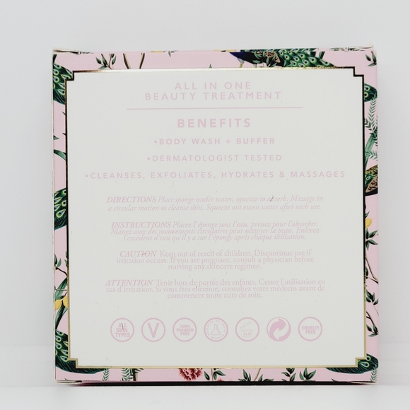 APPLE BLOSSOM | Body Wash Infused Buffer | Spongelle | Brand New in Box - Picture 2 of 9